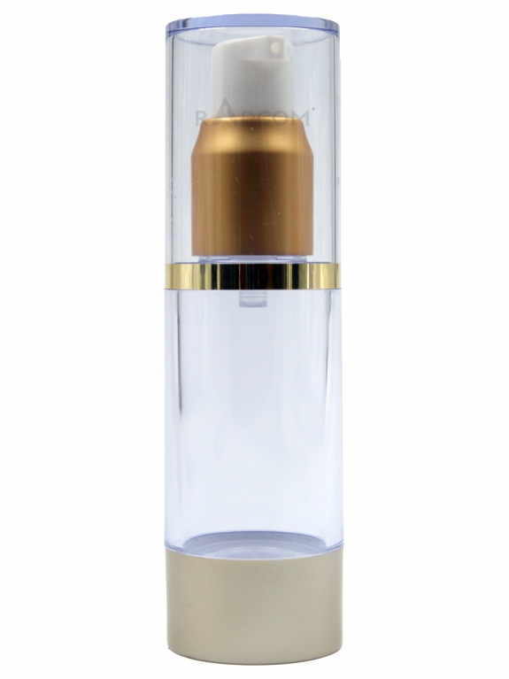 30ML BA03 - Matt Gold-Airless Bottles With Matt Gold Pump And Clear Cap
